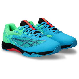 asics商事（アシックス商事） シューズ 靴 カジュアルスニーカー ASICS LAZERBEAM（アシックス レーザービーム） 1154A159 401 【ブルー/ブラック】 ジュニア・キッズ 子供用 運動靴 通学 クラブ活動 消臭 ヒモ靴 スピードモデル 3E相当 ワイド 水色 BLUE/BLK {SK}