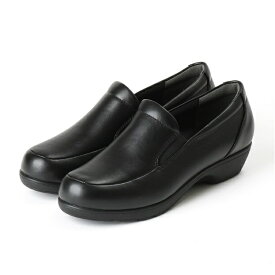 asics商事（アシックス商事） スリッポン Lady worker(レディワーカー) LO-18560 008 【ブラック】 レディース 女性用 婦人靴 ローヒール 立ち仕事 カジュアル 仕事靴 ビジネス 痛くない 歩きやすい 消臭 スリッポン シューズ 黒 BLACK {SK}