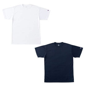 ◆当日出荷◆ Champion(チャンピオン) バスケットボール Tシャツ プラシャツ プラT 半袖＜ショートスリーブ＞ 【ホワイト ネイビー】白 紺 メンズ・レディース C3MB395 トレーニング スポーツウェア メンズ 男性用 女性用 ユニセックス {NP}