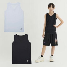 ■当日出荷■ CONVERSE （コンバース） バスケットボール アンダーシャツ ガールズゲームインナーシャツ ホワイト ブラック CB431701 アンダーウェア インナーシャツ ガールズ レディース 女性用 白 黒 24SS {NP}