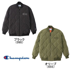 ◆あす楽◆ Champion（チャンピオン） ダウンジャケット アクションスタイル ウィンドウェア ウインドブレーカー メンズ 男性用 ユニセックス C3U615 ブラック オリーブ サッカー バスケットボール ゴルフ ジム ランニング ジョギング 上着 ジャケット ダウン 黒 深緑 {SK}