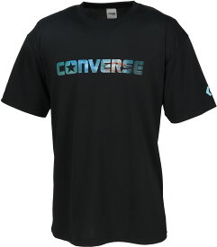 CONVERSE （コンバース） バスケットボール Tシャツ プリントTシャツ 【ブラック×ターコイズ】 CB251361 1924 Tシャツメンズ Tシャツ メンズ・レディース 男性用・女性用 ブラック 黒 青 25SS {NP}
