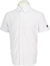 CONVERSE （コンバース） バスケットボール ポロシャツ フルオープンボタンダウンシャツ 【ホワイト】 CB251551 1100 ポロシャツ 半袖シャツ メンズ・レディース 男性用・女性用 ホワイト 白 25SS {NP}