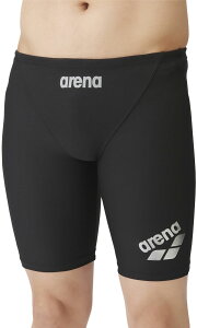 arena (アリーナ) 水泳 水着 トレーニングスパッツ(ハーフレッグ) 【ブラック×シルバー】 SAR-4105J BKSV 水着ボーイズ競泳用(非公認) トレーニング水着 ジュニア・キッズ 子供用 ブラック 黒