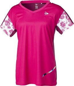 DUNLOP �i�_�����b�v�j �e�j�X �Q�[���V���c�E�p���c WOMEN�fS 23�t�� GAME SHIRT �y�s���N�z DAP1322W 110 �Q�[���V���c �E�B�����Y ���f�B�[�X �����p �� 20SS {NP}
