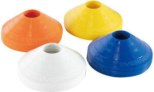 EVERNEW(エバニュー) 体育用品 テープ 印 マーカー ライン引き コーナープレート〈10枚入〉ミニマーカー ディスクコーン 【ブルー】 EKA158 700 青 アオ 21 {SK}