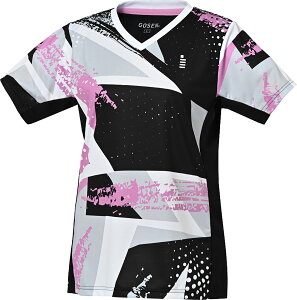 GOSEN (ゴーセン) テニス ゲームシャツ・パンツ レディース ゲームシャツ 【ブラック】 T2525 39 ゲームシャツウィメンズ ゲームシャツ レディース 女性用 ブラック 黒 25SS {NP}