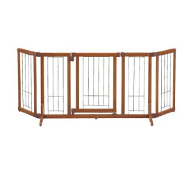 （株）リッチェル ペット用木製おくだけドア付ゲートM ブラウン 犬用品 ケージ・サークル 日用品｛SK}