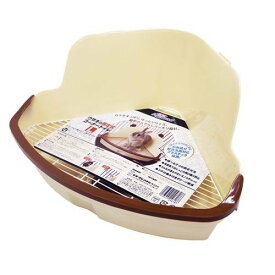 ドギーマンハヤシ（株）ミニアニマン営業部 ウサギの固定式コーナートイレ L 小動物 小動物用トイレ砂 用品｛SK}