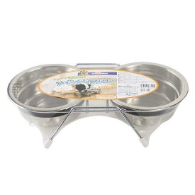ドギーマンハヤシ（株）用品営業部 カタカタ鳴らないツインディッシュ M 犬用品 食器 日用品｛SK}