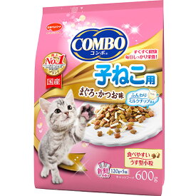 日本ペットフード（株） コンボ　キャット　子ねこ用　ミルクチップ添え 600g 猫用品 ドライ フード 箱 総合栄養食 12カ月(仔) 小粒 4902112043998 {SK}