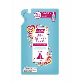 ライオン商事（株） ペットキレイ 香りの泡リンスインシャンプー 犬猫用 つめかえ 360ml 犬 用品 お手入れ シャンプー リンス 4903351006584 {NP}