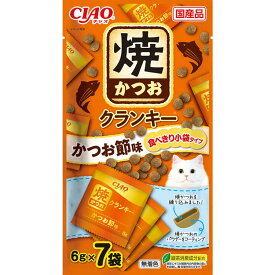 いなばペットフード(株) CIAO 焼かつおクランキー かつお節味 6g×7袋 猫用品 フード スナック 4901133338748 {NP}