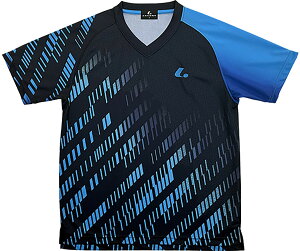 LUCENT (ルーセント) テニス ゲームシャツ・パンツ UNI ゲームシャツ(襟なし) 【ブルー】 XLH3607 BL ゲームシャツ ゲームシャツ メンズ・レディース 男性用・女性用 ブラック 青 19SS {NP}