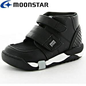Moonstar(ムーンスター) スニーカー CR C2140 キッズ 【ブラック】 12175326 運動靴 シューズ マジックテープ ベルクロ 子供用 黒