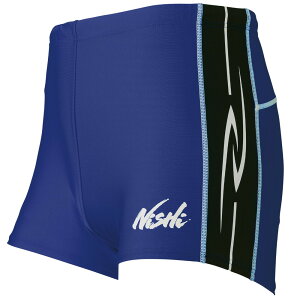 NISHI(ニシ) ランニング 陸上 ショートタイツ 【マリンブルー/ブラック】 N76-38 4207 メンズ・レディース 男性用・女性用 濃青 黒 {NP}