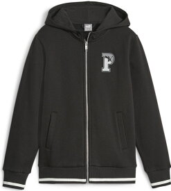 PUMA (プーマ)トレーニング スウェット・トレーナー PUMA SQUAD (プーマ スクワッド) フーデッドジャケット ジュニア・キッズ 子供用 ジョギング ランニング ジム 【プーマ ブラック(01)】 黒 678515 {SK}