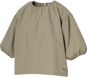 PUMA (プーマ) マルチスポーツ Tシャツ SUMMER SS シアサッカー Tシャツ 【ベルベットモス】 687090 83 半袖Tシャツ Tシャツ レディース 女性用 グリーン 緑 20Q1 {NP}