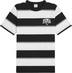 PUMA (プーマ) マルチスポーツ Tシャツ PUMA CLASS ストライプ AOP Tシャツ 【プーマブラック】 687604 01 半袖Tシャツメンズ Tシャツ メンズ 男性用 ブラック 黒 25Q1 {NP}