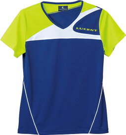 LUCENT（ルーセント） テニス ゲームシャツ ゲームウェア LADIES ゲームシャツ（襟なし） Tシャツ 半袖〈ショートスリーブ〉 【ネイビー】 レディース 女性用 XLH2256 紺 19SS {NP}
