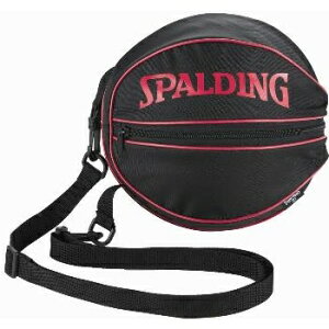 SPALDING（スポルディング） バスケットボール バック ショルダーバッグ BALL BAG PINK ボールバッグ 【ピンク】 49-001PK 1球収納 バックル付 接続可能 黒 桃 BAGS 1300 {SK}