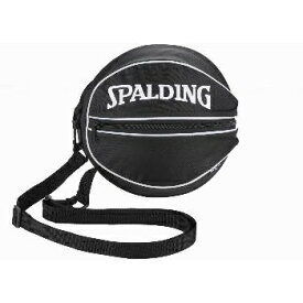 SPALDING（スポルディング） バスケットボール バック ショルダーバッグ BALL BAG WHITE ボールバッグ 【ホワイト】 49-001WH 1球収納 バックル付 接続可能 白 黒 BAGS 1300 {SK}