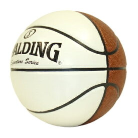 SPALDING（スポルディング） バスケットボール ボール SIGNATURE BALL シグネチャーボール 7号球 【ブラウン／ホワイト】 74-790Z サインボール 合成皮革 エナメル 茶 白 Basketball 15SS {SK}
