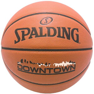 SPALDING（スポルディング） バスケットボール ボール DOWNTOWN COMPOSITE ダウンタウンコンポジット 6号球 【ブラウン】 76-716J レディース ユニセックス 女子一般用 3x3用 合成皮革 茶 2021 {SK}