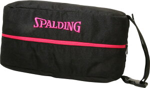 SPALDING �i�X�|���f�B���O�j �o�X�P�b�g�{�[�� �o�b�O SHOES BAG PINK �V���[�Y�o�b�O �s���N �y�u���b�N×�s���N�z 42-002PK �V���[�Y�P�[�X �V���[�Y�o�b�O ���j�Z�b�N�X �j�����p �� 20FW {SK}