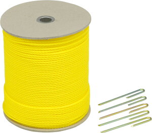 TOEI LIGHT(トーエイライト) 体育用品 テープ 印 マーカー ライン引き グランドロープ 3×300 【イエロー】 G1169 黄 {SK}