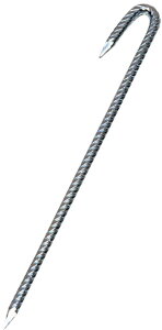 TOEI LIGHT(トーエイライト) 体育用品 テープ 印 マーカー ライン引き グランドロープ杭 W23〈50本1組〉抜けにくいウエーブ加工 【シルバー】 G1592 銀 {SK}