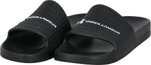 UNDER ARMOUR �i�A���_�[�A�[�}�[�j �}���`�X�|�[�c �V���[�Y UA�A�[�}�[ �X���C�h ���C�g �y�u���b�N/�u���b�N/�z���C�g�z 6007528 001 �V���[�Y �T���_�� �����Y �j���p �h�[�� �u���b�N �� �� �� 2