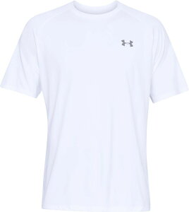 UNDER ARMOUR �i�A���_�[�A�[�}�[�j �t�B�b�g�l�X�E�g���[�j���O T�V���c UA TECH SHORT SLEEVE T-SHIRT 2.0 UA�e�b�N �V���[�g�X���[�u T�V���c2.0 �y�z���C�g/�I�[�o�[�L���X�g�O���[�z 1358553 100 ����T�V