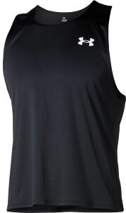 UNDER ARMOUR (アンダーアーマー) 陸上・ランニング Tシャツ UA TEAM RUN SHIRT UAチーム ラン シャツ 【ブラック】 6003879 001 ノーカットスリーブメンズ ノースリーブシャツ メンズ 男性用 ブラック