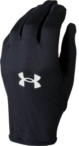 UNDER ARMOUR (アンダーアーマー) 陸上・ランニング 手袋 UAチーム ラン グローブ / UA TEAM RACING GLOVES 【ブラック】 6003884 001 手袋 手袋 メンズ・レディース 男性用・女性用 ブラック 黒 25FW {SK}