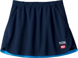 VICTAS (ヴィクタス) 卓球 ゲームシャツ・パンツ インサイド ヘム カラー スカート【INSIDE HEM COLOR SK】 【ネイビー】 622103 6000 ゲームボトムス ゲームパンツ メンズ・レディース 男性用・女性