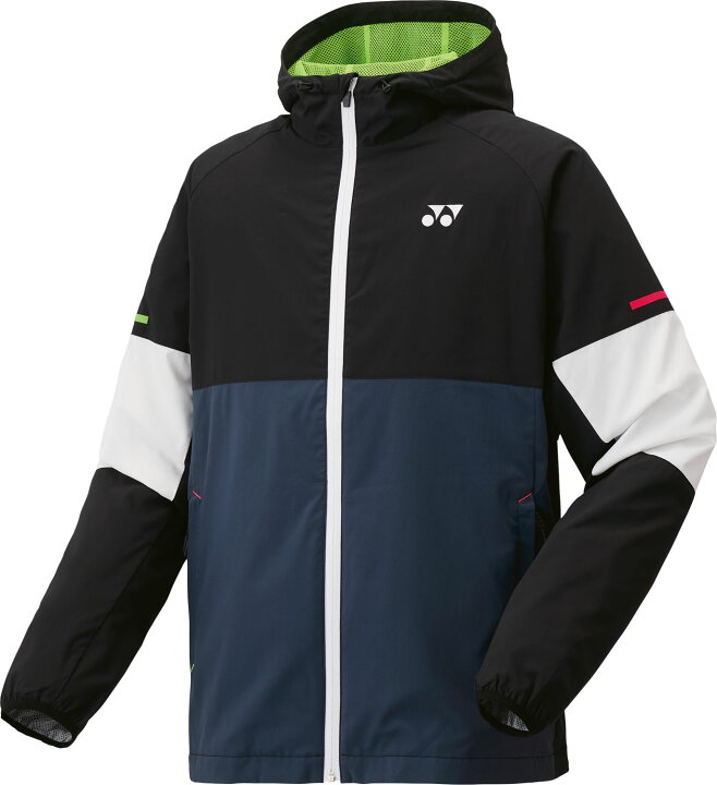 YONEX ヨネックス テニス トレーニングウェア ユニ裏地付ウォームアップパーカー ダークガン 52016 277 ニットジャケット ジャケット メンズ・レディース 男性用・女性用 ブラック 黒 白 25FW SK hakozume