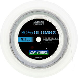 YONEX �i���l�b�N�X�j �o�h�~���g�� �K�b�g�E���o�[ BG66 �A���e�B�}�b�N�X (200M) �y�z���C�g�z BG66UM-2 430 �K�b�g �K�b�g �����Y�E���f�B�[�X �j���p�E�����p ���l�b�N�X �z���C�g �� 2023 {NP}