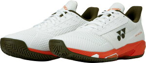 YONEX (ヨネックス) テニス 靴 スニーカー パワークッション アドアクセル ウィメン AC 【ホワイト/オレンジ】 SHTAALA 386 オールコートレディース シューズ レディース 女性用 ホワイト 白 橙