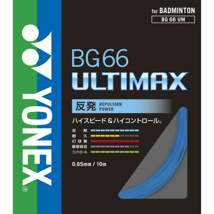 楽天市場】YONEX（ヨネックス） バドミントン ガット・ストリング BG66 