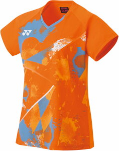 YONEX (ヨネックス) テニス ゲームシャツ・パンツ ウィメンズゲームシャツ 【ブライトオレンジ】 20771 160 トレーニングシャツ ゲームウェア トップス レディース 女性用 オレンジ 橙 2023 {NP}