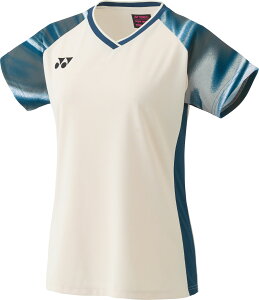 YONEX (ヨネックス) テニス ゲームシャツ・パンツ ウィメンズゲームシャツ 【サンド】 20778 585 トレーニングシャツ ゲームウェア トップス レディース 女性用 ホワイト 白 24FW {NP}
