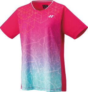 YONEX (ヨネックス) テニス ゲームシャツ・パンツ ウィメンズゲームシャツ(レギュラー) 【ブライトピンク】 20814 122 トレーニングシャツ ゲームウェア トップス レディース 女性用 ピン