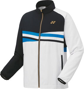 YONEX (ヨネックス) テニス ウインドウェア ユニ裏地付ウィンドウォーマーシャツ(フィットスタイル) 【ブラック】 70101 007 ウォーマージャケット ウィンドブレーカー ユニセックス 男性用