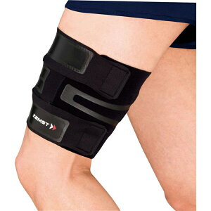 ZAMST (ザムスト) ヘルスケア サポーター FILMISTA THIGH (フィルミスタ サイ) Mサイズ 【ブラック】 377802 足部サポーター 太もも用サポーター 左右兼用 ユニセックス 男性用・女性用 クロ 黒