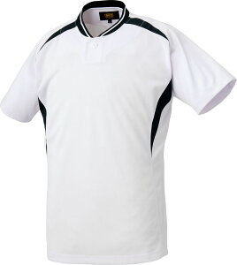 ZETT (ゼット) 野球 ソフトボール ユニフォーム・練習着・Tシャツ ベースボールTシャツ ベースボールシャツ メンズ・レディース 男性用・女性用 【ホワイト/ブラック】 白 黒 BOT741-1119 {NP}