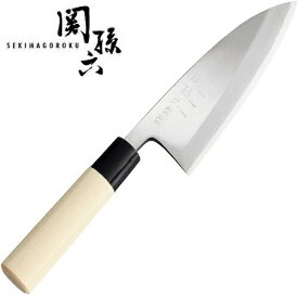 関孫六　銀寿本鋼　出刃150　出刃包丁（和包丁　片刃）　貝印　AK5202