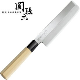 関孫六　銀寿本鋼　薄刃165　薄刃包丁（和包丁　片刃）　貝印　AK5212