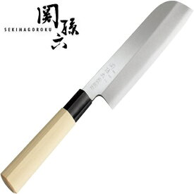 関孫六　銀寿本鋼　鎌型165　薄刃包丁（和包丁　片刃）　貝印　AK5214