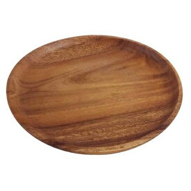 【在庫限りの大特価※→】アカシア　ラウンドプレート　Lサイズ　皿　木製食器　まるき